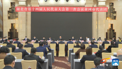 黄冈代表团召开第一次全体会议和中共党员代表会议