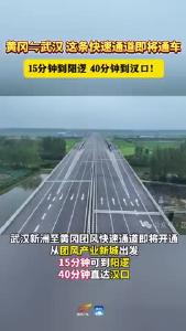 黄冈⇋武汉 这条快速通道即将通车！15分钟到阳逻 40分钟到汉口！#黄冈#武鄂黄黄都市圈#快速通道#武汉