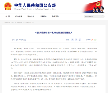 一名特大经济犯罪嫌疑人被引渡回国