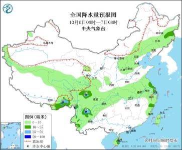 北方地区有一次较弱的冷空气降水过程