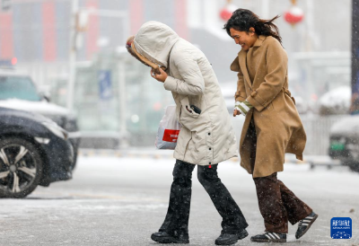 视·觉丨风雪出行人 