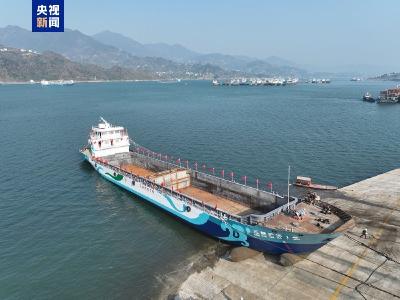 绿色航运上新 全球最大万吨级纯电动运输船开工建造