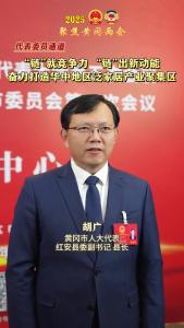 【直播黄冈】代表委员通道 | 黄冈市人大代表 胡广：“链”就竞争力  “链”出新动能 奋力打造华中地区泛家居产业聚集区 