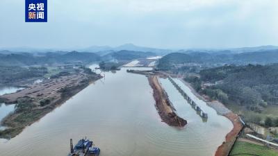 进度条再刷新 平陆运河马道枢纽上游航道停泊锚地顺利通水