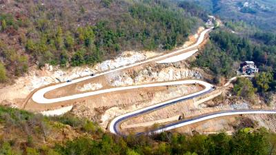 56天聚力攻坚，罗田项家畈至长塘坳公路改建工程主体完工