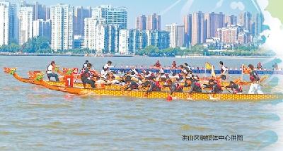 省龙舟公开赛擂鼓开桨 9所高校及仙桃、随州等地500余名选手奋楫竞渡