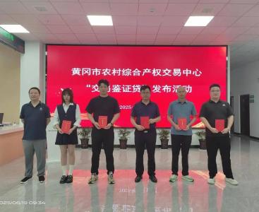 黄冈首创“交易鉴证贷”：农村产权“活”了 小微企业“活”了