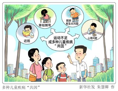 暑期就诊高峰背后：运动不足成多种儿童疾病“共因”
