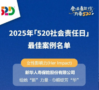 ESG荣誉！新华保险斩获“520社会责任日”三项大奖，彰显可持续发展能力！