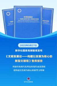 新华社国家高端智库发布《文明发展论——构建以发展为核心的新型文明观》智库报告