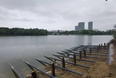 白莲河清流奔涌抵达遗爱湖  鄂东水厂项目遗爱湖生态补水工程试水成功