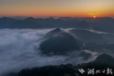 蕲春雾云山这幅“稻海云海图”绝了！