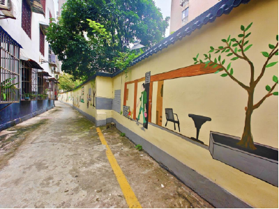 黄州贾氏巷用彩绘唤醒旧时光