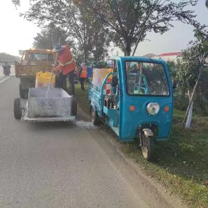 黄州启动冬季路树刷白专项行动  为公路“绿色卫士”披上“防护衣”