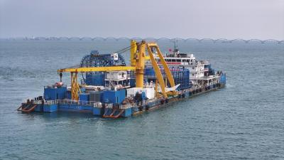 北部湾首条跨海联网工程开始敷设海底电缆