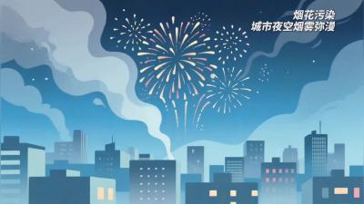 禁鞭宣传——共同倡议环保烟花 守护绿色城市