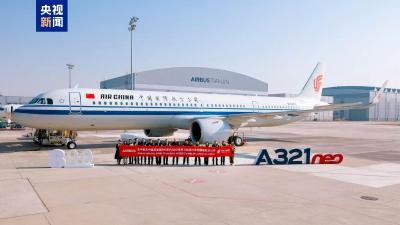 空客中国总装第800架A320系列飞机今日交付