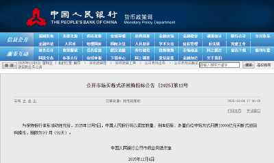10000亿元！央行今日操作