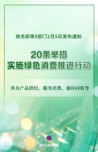 新华社权威快报丨实施绿色消费推进行动！9部门发文