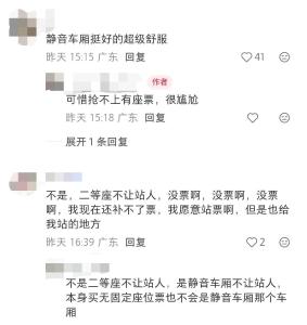 无座票乘客被劝离静音车厢？12306回应