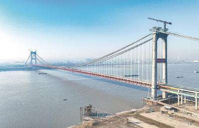 燕矶长江大桥项目建设全速推进、奋力冲刺