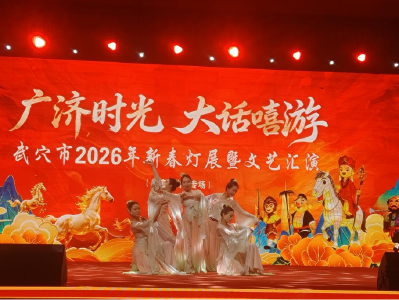 “广济时光・大话嘻游” 新春灯展文艺汇演田家镇专场精彩上演