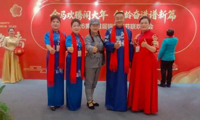 鼓韵铿锵颂大别 非遗薪火贺新春——罗田民间传承人周细玲携湖北大鼓走进黄冈黄梅戏大剧院