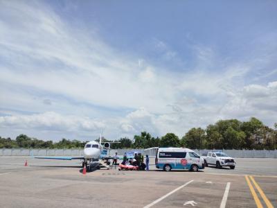 三国接力，托举“生命飞舟” ——麻城籍工人王早文乘坐医疗包机从马来西亚返汉治疗