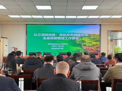 黄冈市高标准农田建设现场培训会在武穴举行