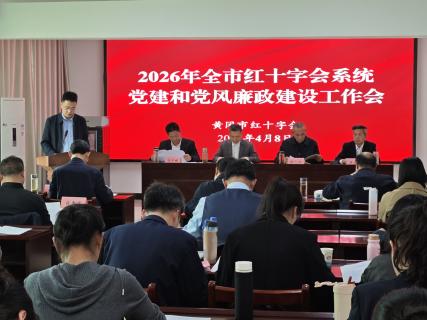 全市红十字系统党建和党风廉政建设工作会议召开