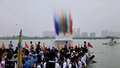 全程高能！白潭湖龙舟赛根本看不够