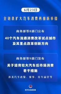 全链条扩大汽车消费再推新举措