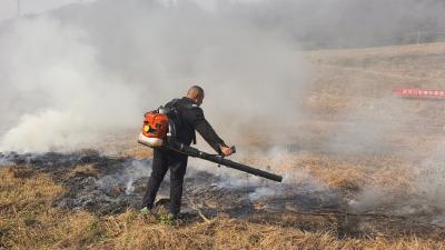 武当山街道办事处举行森林防灭火应急演练