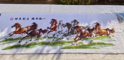 仙山武当过福年|十字绣《八骏图》绣贺马年