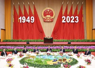 庆祝中华人民共和国成立74周年招待会在京举行 习近平发表重要讲话