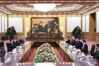 习近平会见马英九一行