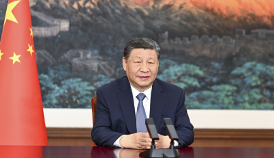 中国、吉尔吉斯斯坦、乌兹别克斯坦三国元首视频祝贺中吉乌铁路项目三国政府间协定签署