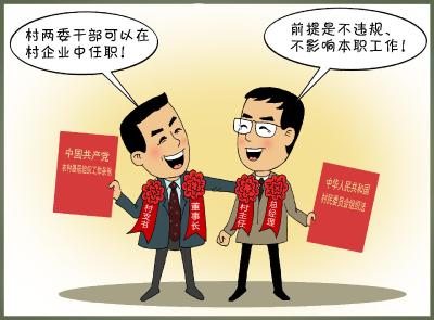 你问我答（84）·村两委干部担任村投公司负责人，算违规参与营利性活动吗？