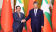 习近平同缅甸总统敏昂莱会谈