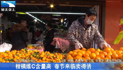 柑橘维C含量高 春节来临卖得俏