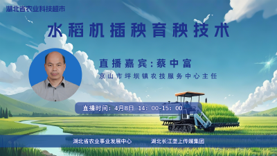 直播预告|水稻机插秧育秧技术 
