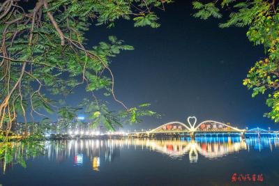 绿帘映鹅桥 （摄影 作者 罗斌）