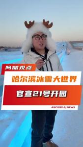 哈尔滨冰雪大世界官宣21号开园@阿喆观点