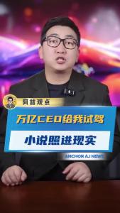 万亿CEO给我试驾，小说照进现实@阿喆观点