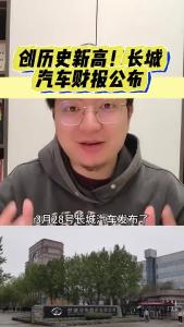 创历史新高！长城汽车财报公布@江楠说车