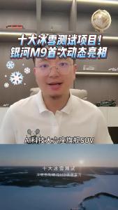 十大冰雪测试项目！银河M9首次动态亮相@江楠说车