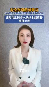 未拴狗绳酿成事故@逐浪新闻