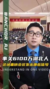 事关6100万湖北人，这场重磅会议发出哪些信号？@阿喆观点