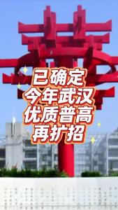 已确定今年武汉优质普高再扩招@老杨谈谈