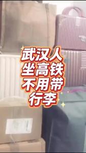 武汉人坐高铁不用带行李@老杨谈谈